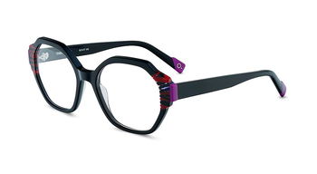 Das Bild zeigt die Korrektionsbrille THEIA BKPU von der Marke Etnia Barcelona in schwarz